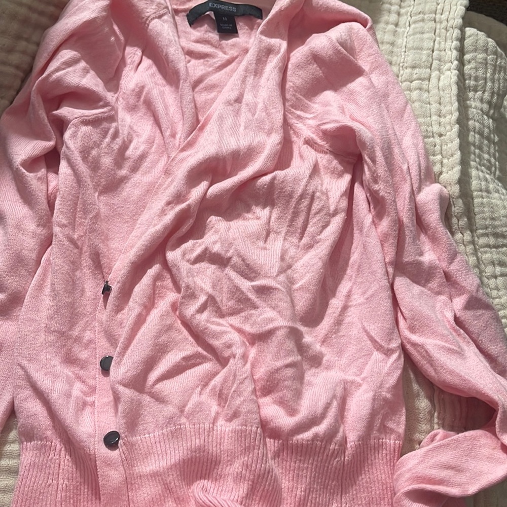 Super cute button up sweater. Express